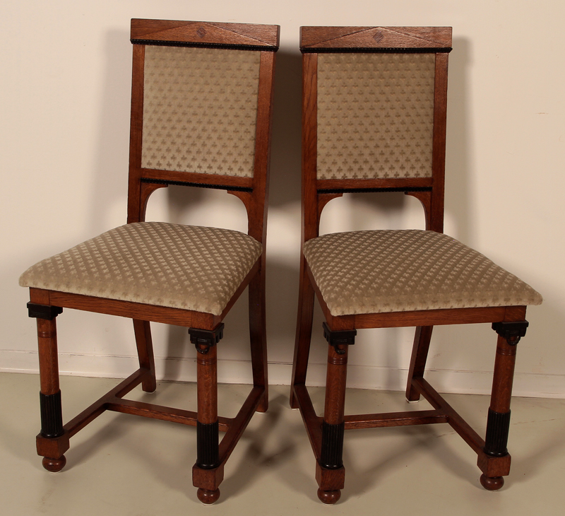 Elegantes Paar Jugendstil Stühle 1