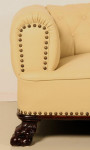 Restauriertes Sofa mit Hirschlederbezug-05