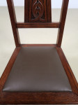 Zehn restaurierte Gründerzeit Stühle mit Lederbezug 7