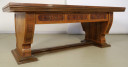 Wunderschöner Schreibtisch mit Auszugsplatten und Intarsien 04
