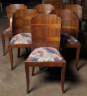 Sechs französische Art Deco Stühle 1